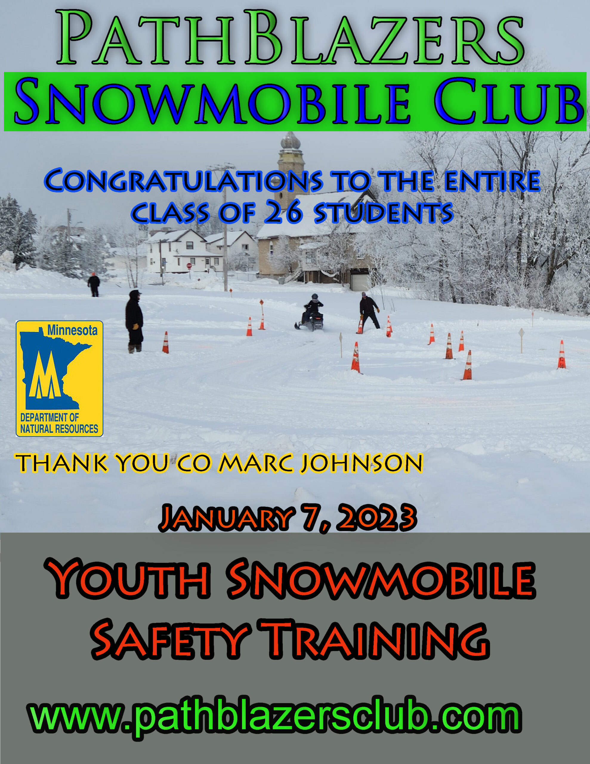 Safety Training Pathblazers Snowmobile Club